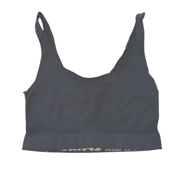 Skims Women’s S/M Seamless Compressive Bralette Charcoal Gray Basic Essential - Picture 2 of 5